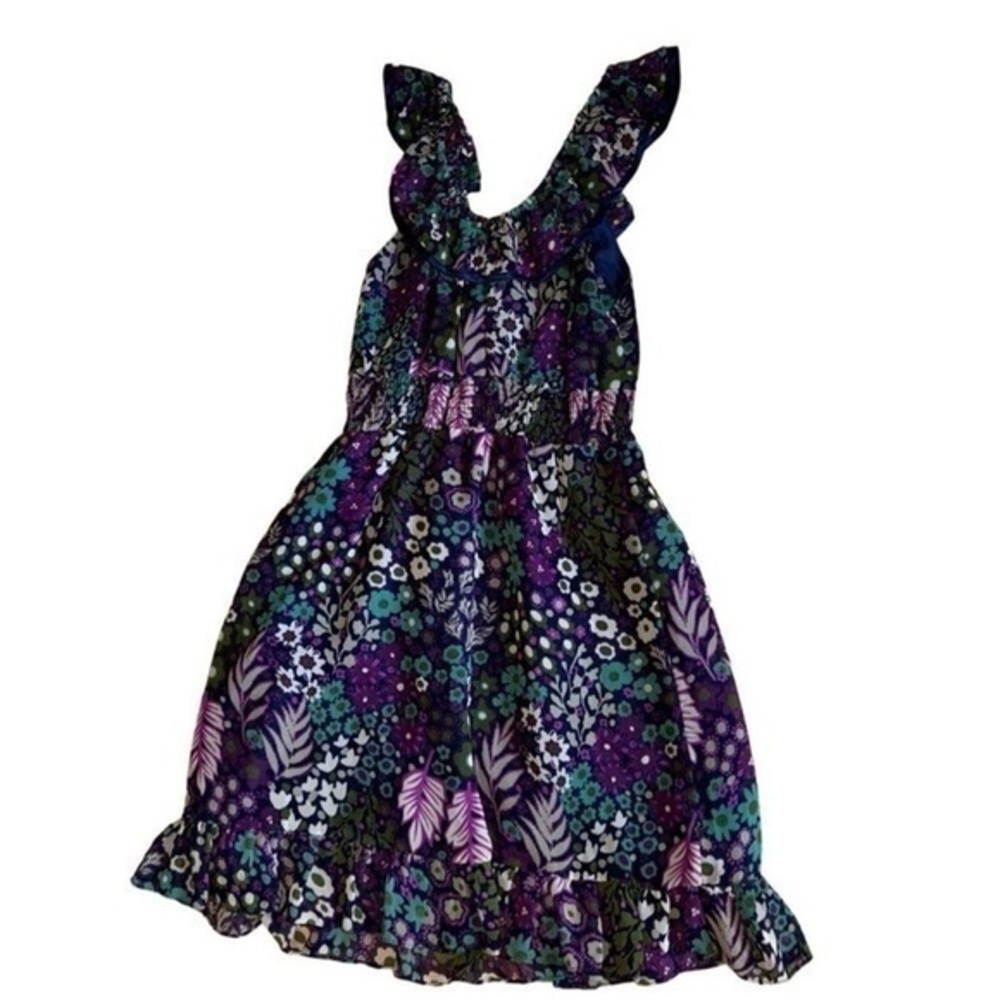 🌷 Forever 21 Purple and Blue Sleeveless Sundress